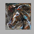 Hand-Painted Abstract  The Horse Oil painting Ready To Hang Modern One Panels Canvas Oil Painting