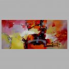 Hand-Painted Abstract Modern,One Panel Canvas Oil Painting