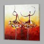 Oil Painting Abstract Two Dancing Girls with Stretched Frame Handmade Oil Painting For Home Decora