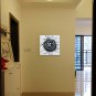 IARTS Hand Painted Modern Abstract Bird Nest With Eggs White Oil Painting On Canvas with Stretched