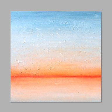 IARTS Hand Painted Modern Abstract Blue Sky and Sand Sea Style Like Oil Painting On Canvas with St