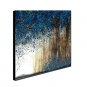 Hand-Painted Abstract Blue Forest Oil painting Ready To Hang Modern One Panels Canvas Oil Painting