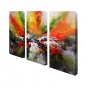 Hand-Painted Artistic Abstract Three Panel Canvas Oil Painting For Home Decoration