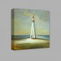 IARTS Hand Painted Abstract Oil Painting Modern Light House Island Painting with Stretched Frame F