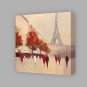 IARTS Hand Painted Abstract Modern City Paris Eiffel Tower Scenery Oil Painting On Canvas with Str