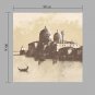 IARTS Modern Abstract Oil Painting Venice Waterfront Scenery Picture with Stretched Frame Handmade