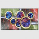 Hand-Painted Abstract Modern,One Panel Canvas Oil Painting