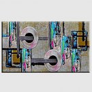 Hand-Painted Abstract Modern,One Panel Canvas Oil Painting