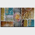 Hand-Painted Abstract Modern,One Panel Canvas Oil Painting