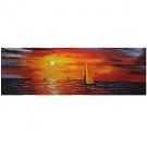 Hand-Painted Abstract Modern,One Panel Canvas Oil Painting