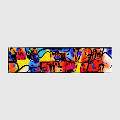 Hand-Painted Abstract Modern,One Panel Canvas Oil Painting