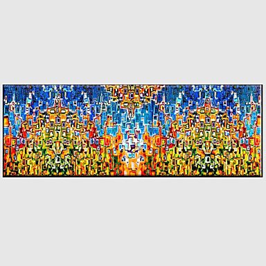 Hand-Painted Abstract Modern,One Panel Canvas Oil Painting