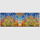 Hand-Painted Abstract Modern,One Panel Canvas Oil Painting