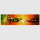 Hand-Painted Abstract Modern,One Panel Canvas Oil Painting