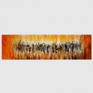 Hand-Painted Abstract Modern,One Panel Canvas Oil Painting