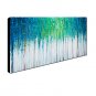 Hand-Painted Abstract Green Forest Oil painting Ready To Hang Modern One Panels Canvas Oil Paintin