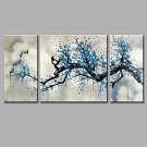 Hand-Painted Abstract Modern Three Panels Canvas Oil Painting  For Home Decoration