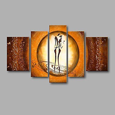 Stretched Frame Handpainted Lover proposal People Oil Painting Home Wall Art
