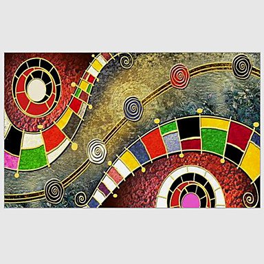 Hand-Painted Abstract Modern,One Panel Canvas Oil Painting