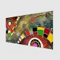 Hand-Painted Abstract Modern,One Panel Canvas Oil Painting