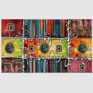 Hand-Painted Abstract Modern,One Panel Canvas Oil Painting