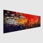 Hand-Painted Abstract Modern,One Panel Canvas Oil Painting