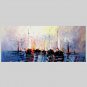 Hand-Painted Abstract Modern,One Panel Canvas Oil Painting