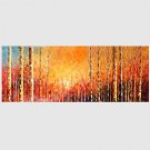 Hand-Painted Abstract Modern,One Panel Canvas Oil Painting