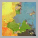 IARTS Hand Painted Modern Abstract Ocean Landscape Oil Painting On Canvas with Stretched Frame Wal