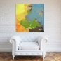IARTS Hand Painted Modern Abstract Ocean Landscape Oil Painting On Canvas with Stretched Frame Wal