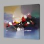 IARTS Hand Painted Modern Abstract Multicolor Purple Background with Red Patch Oil Painting On Can