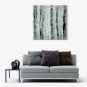 IARTS Hand Painted Abstract Oil Painting The Modern Light Blue & Grey Colored Picture with Stretch