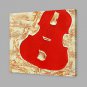 IARTS Hand Painted Oil Painting Modern Red Violin Object Abstrct Art Acrylic Canvas Wall Art For H