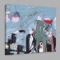 IARTS Hand Painted Abstract Oil Painting The Modern Colorful Paint in Light Blue with Stretched Fr