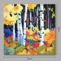 IARTS Modern Abstract Holiday Country House Oil Painting On Canvas with Stretched Frame Wall Art F