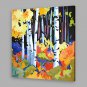 IARTS Modern Abstract Holiday Country House Oil Painting On Canvas with Stretched Frame Wall Art F
