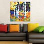 IARTS Modern Abstract Holiday Country House Oil Painting On Canvas with Stretched Frame Wall Art F