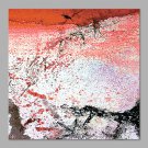 IARTS Hand Painted Abstract Oil Painting The Modern Orange Pink Colored Picture with Stretched Fra