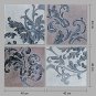 Hand-Painted Abstract Square,Modern Four Panels Canvas Oil Painting For Home Decoration