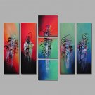 7 Pieces Abstract Mordern Art Canvas Paintings Home Decorations Colorful Contemporary Wall Art