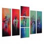 7 Pieces Abstract Mordern Art Canvas Paintings Home Decorations Colorful Contemporary Wall Art