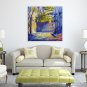 IARTS Oil Painting Modern Abstract Road In The Middle Of Blue Trees Art Acrylic Canvas Wall Art Fo
