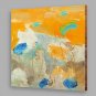 IARTS Oil Painting Modern Abstract A Bird Stopped in A Yellow Lotus Pond Art Acrylic Canvas Wall A