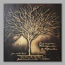 IARTS Oil Painting Modern Abstract Powerful Golden Tree Art Acrylic Canvas Wall Art For Home Decor