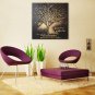 IARTS Oil Painting Modern Abstract Powerful Golden Tree Art Acrylic Canvas Wall Art For Home Decor