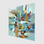 Hand-Painted Abstract Modern,One Panel Canvas Oil Painting