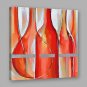 IARTSHand Painted Oil Painting Abstract Red Wine  Bottle Wall Art For Home Decoration
