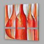 IARTSHand Painted Oil Painting Abstract Red Wine  Bottle Wall Art For Home Decoration
