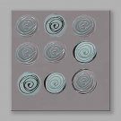 IARTS Modern Abstract Painting Nine-Round Wall Art For Home Decor Stretchered Ready To Hang