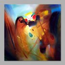 IARTS Hand Painted Oil Painting Modern Blue&Green Color Patch Painting Art Acrylic Canvas Wall Art